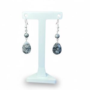 Handmade Larvikite Earrings